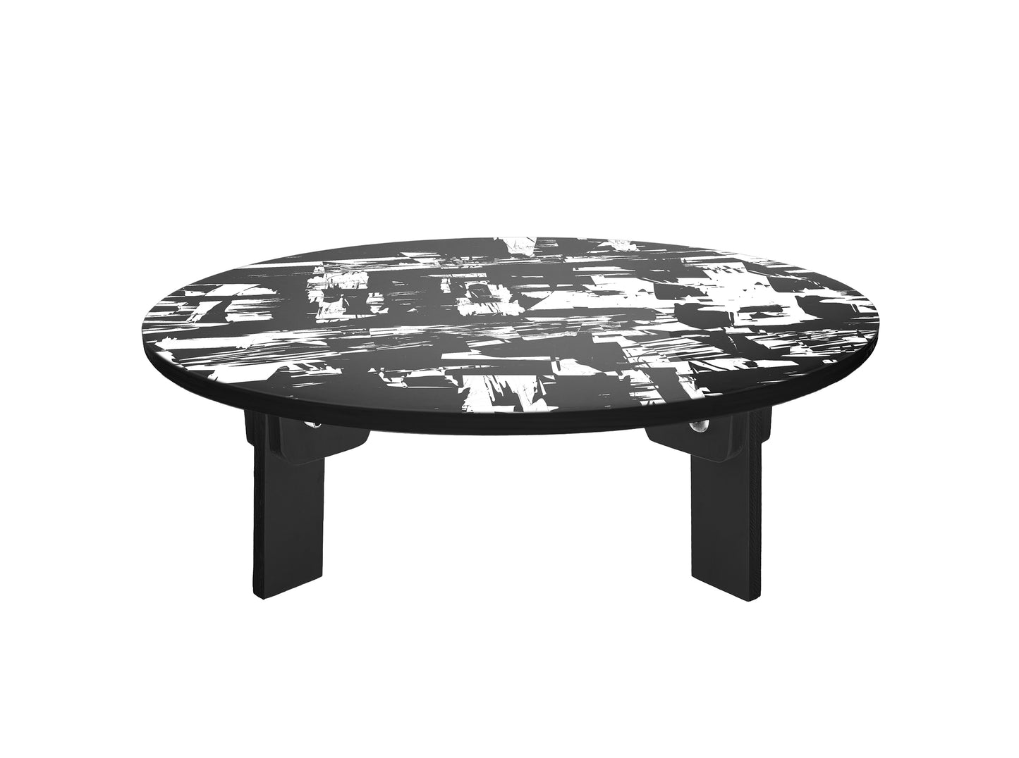 Black/White Brush Strokes